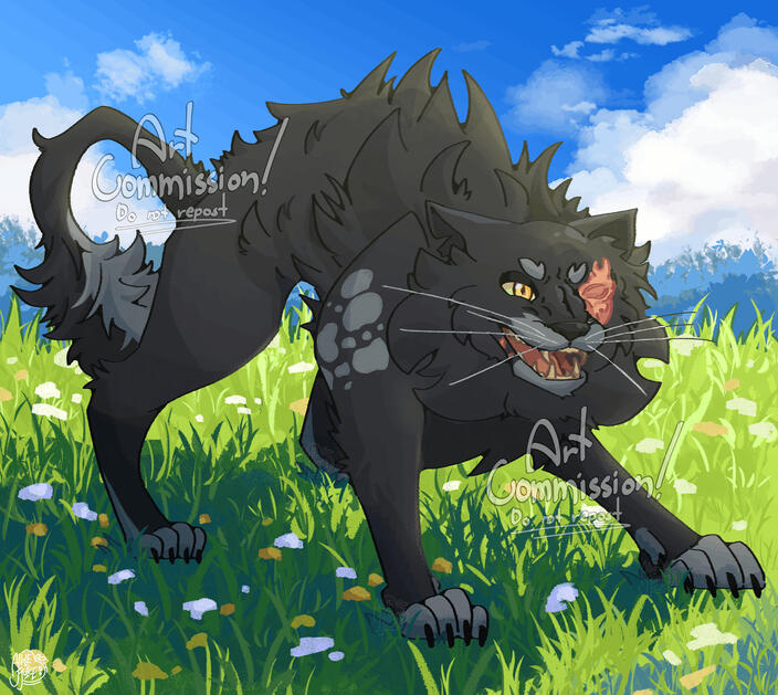 "Stay Back!" (Commission Art)